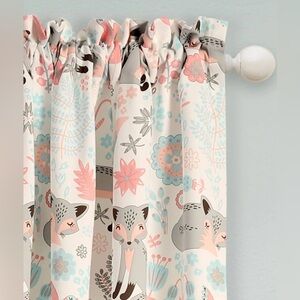 Pixie Fox Woodland 2 panels curtains.